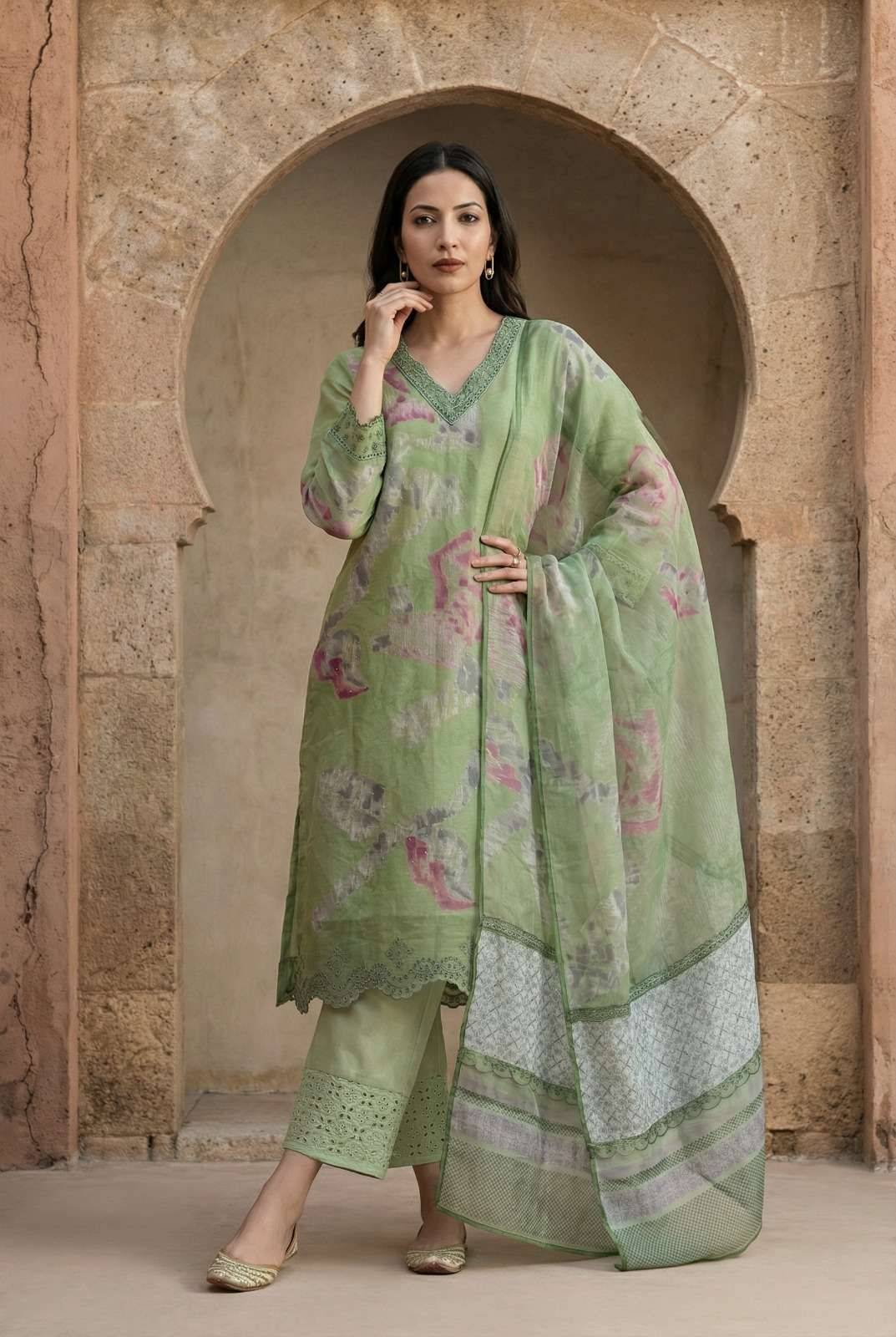 FLORENCE By T&M 515 TO 521 Beautiful Festive Suits Stylish Colorful Fancy Casual Wear Organdy Digital Print Dresses At Wholesale Price